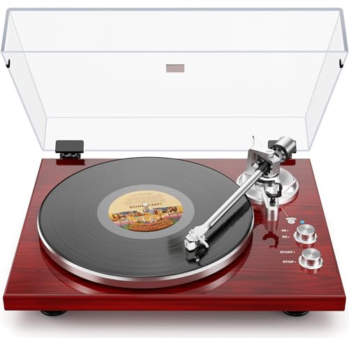 Plattenspieler mit Riemenantrieb und Bluetooth, magnetische Tonabnehmerkartusche, digitaler USB-Ausgang, digitales Vinyl zu MP3, 33 oder 45 U/min, AT-3600L