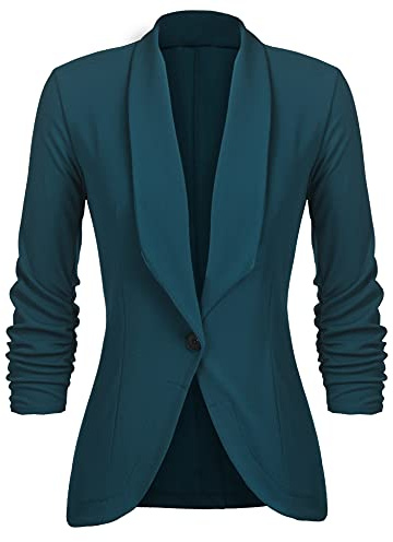 UNibelle Blazer Damen Sportlich Elegant Longblazer Business Blazer Jacke | Leichter Blazer, Tailliert, 3/4 Arm, Blaser Jackett, S-3XL