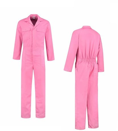 Overall Kombi pink rosa Größen 44-66 Arbeitsoverall, Arbeitsanzug, Werkstatt, Karneval, Fasching (44)