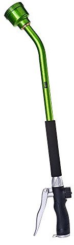 GREEN MOUNT Bewässerungsstab, 61 cm Sprühstab mit überlegenem Edelstahlkopf, perfekt für Hängekörbe, Pflanzen, Blumen, Sträucher, Garten und Rasen