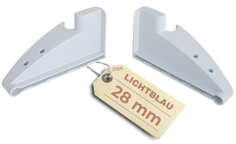 LICHTBLAU Seitenteil Set | 28mm | 2704 7438550 7438548 9097207 9097208 | Flaschenfach Halter Liebherr Kühlschrank Ersatzteile für Flaschenablage 7427329 7427331 7427333 7427335 7438552 7438554