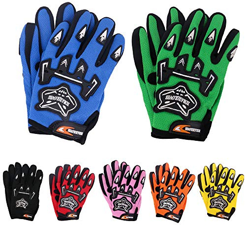 Zorax Schwarz (M - 6 cm) Kind Kinder MX Motocross Handschuhe Kinder Dirty Bike Quad Motorrad Motorrad Handschuhe