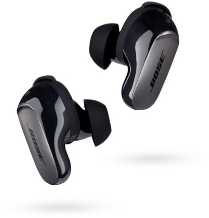 Bose QuietComfort Ultra kabellose Noise-Cancelling Earbuds, Bluetooth-Earbuds für Spatial-Audio, erstklassiges Noise-Cancelling, Bluetooth-Earbuds für Sport, Audiophile Earbuds, Schwarz