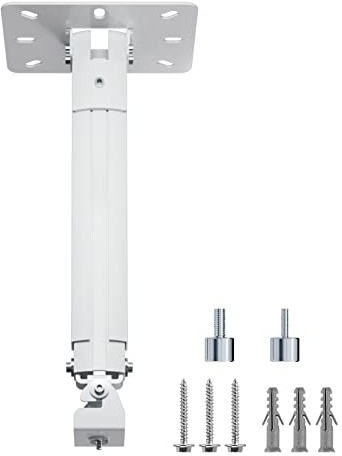 suptek Beamer Deckenhalterung Erweitern Mini-Projektor-Deckenhalterung Verstellbare Wandhalterung mit Gewindeadaptern für Projektor-DVR-Kamera, Max. 13.6kg (PR05MINI)