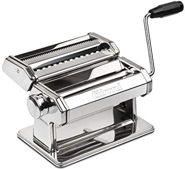 Girmi IM90 Nudelmaschine, 9 Einstellungen, Aluminiumwalzen 15 cm, 3 Pastasorten, Edelstahlgehäuse