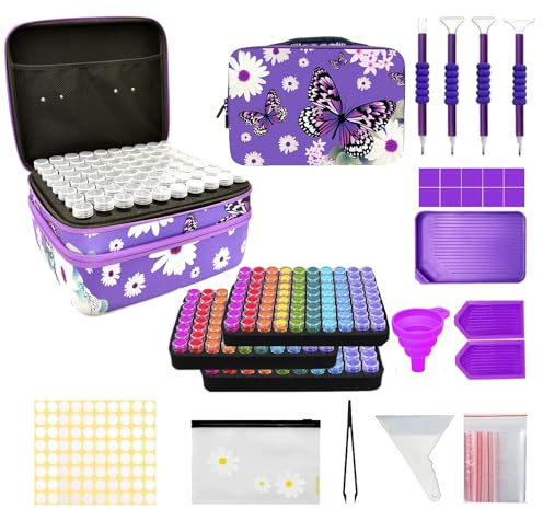 SHJOEE 240Fächer Diamond Painting Zubehör Boxen 5D Diamanten Malerei Sortierboxen Werkzeugsatz Organizer Box für Kleinteile Multifunktional Aufbewahrungsbox für Perlen Nägel Strass DIY Handwerk