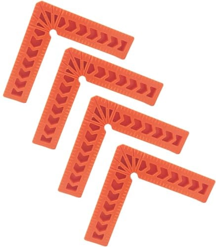 Positionierwinkel Lineal, CTRICALVER 4 pcs 4” 90 Grad Rechts Winkel Klemme, Positionierklemmen, für Bild Rahmen, Schränke, Schubladen