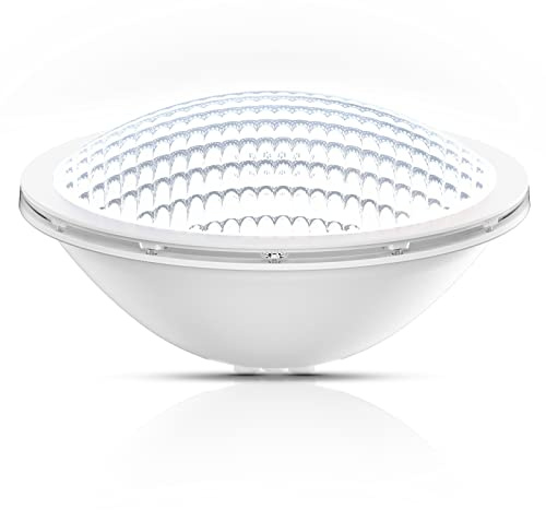 LyLmLe LED Poolbeleuchtung PAR56,18W Poolscheinwerfer Led Lampe Unterwasserscheinwerfer (Ersetzt alten PAR56 Halogenlampen) IP68 Wasserdicht, 1800lm, 12V AC/DC,6000K weiß