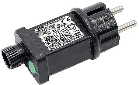 31V LED Netzteil Lichterkette, Adapter Lichterkette Netzteil mit 8 Modi | Trafo für Lichterkette, Lichterkette Stecker mit Timer Speicherfunktion, IP44 für Weihnachtsbaumbeleuchtung, Lichtnetz