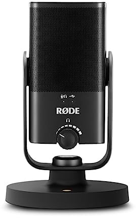 RØDE NT-USB Mini vielseitiges USB-Studio-Kondensatormikrofon für Podcasting, Streaming, Gaming, Musikproduktion, Gesangs- und Instrumentenaufnahmen (schwarz)