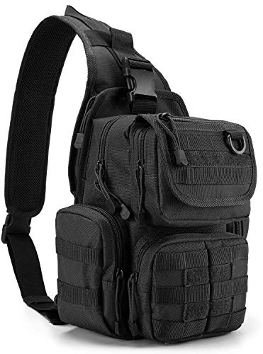G4Free Taktisch Brusttasche Military Schultertasche Chest Sling Pack | Molle Armee Crossbody Bag Militärisch Umhängetasche Single Strap Rucksack für Reisen Wandern Camping Trekking