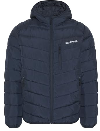 Chiemsee Steppjacke Herren 2 Farben S-3XL I Kapuze I ohne Daunen | Übergangsjacke für Frühling I Seiten- und Brusttasche I Logo-Print I Regular Fit