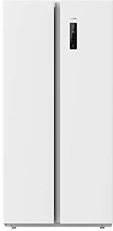 Cecotec Side-By-Side Kühlschrank Bolero CoolMarket SBS 430 White E. 430 L, Total No Frost, Multi Airflow, Inverter Plus, Door Display, Fast Cooling + Fast Freezing, Eco, Türalarm Für