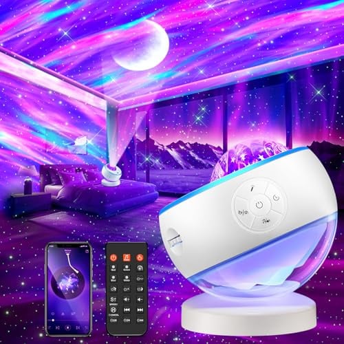 Sternenhimmel Projektor Geschenke für Mädchen Geburtstagsgeschenk für Frauen Junge Muttertagsgeschenk, 300-Lichtmodi 15 White Noise Nachtlicht Kinder Sternenhimmel, LED Home Decoration Zimmer Deko