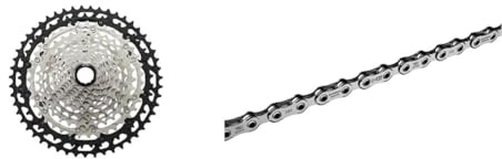 Shimano Unisex – Erwachsene Csm8100 Zahnkranz-Kassette, Schwarz, One Size & Xt Cn-m8100 Kette, Schwarz, 12V