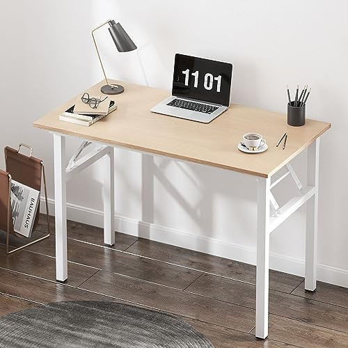 SogesHome Klapptisch Computertisch 100 x 60 x 75 cm PC Schreibtisch Büroarbeitsplatz für Home Office Verwendung Schreibtisch Esstisch Konferenztisch