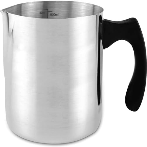 Aslanka Edelstahl Universal Schmelztopf, 900ml /32 Unzen Doppelkocher, 304 Edelstahl mit hitzebeständigem Griff und tropffreiem Ausgießer