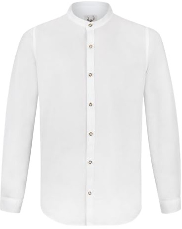 Stockerpoint Herren Trachtenhemd Friedrich I Größe S-3XL I Traditionelles & modernes Design I 100% Baumwolle I Atmungsaktiv & pflegeleicht I Perfekt für Trachten & Festlichkeiten