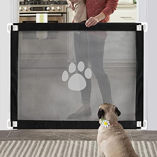Namsan Hunde Türschutzgitter Abschließbar Hundeschutzgitter Treppenschutzgitter Absperrgitter für Haustier, 80cm x 100cm