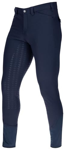 Covalliero Reithose Techno II f. Herren dunkelblau, Gr. 50, Vollbesatz