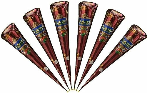 Kaveri Mehendi Cone, Schaffen Sie einen besonderen Moment, der für immer anhält (pack of 6)