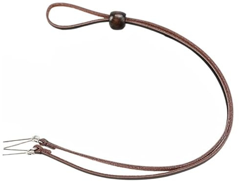 Gamboa 100% Leder Hut Kinnriemen für Damen und Herren Abnehmbarer Hut Kinnschnur für Cowboy- und Sonnenhüte