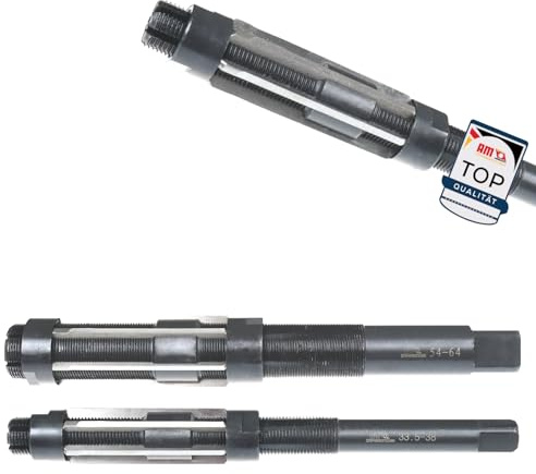 AM-Zerspanungstechnik Verstellbare Reibahle Ø11,75-Ø12,75 | Hochwertige verstellbare Handreibahle | Räumahle schnellverstellbar - 11,75-12,75mm