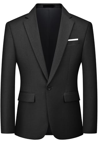 Autsel Sakko Herren Slim Fit Sportlich Herren Anzugjacke Business Blazer | Hochzeit, Freizeit, EIN Knopf, Tuxedo, Formal Dinner Suit, Casual, Dress Set, Clothing, Jacket