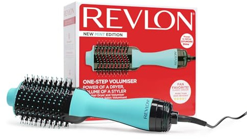 Revlon Salon One-Step Haartrockner und Volumiser – Neue Mint Edition (One-Step, IONEN- und KERAMIKTECHNOLOGIE, mittlere bis lange Haare) RVDR5222MUKE (UK-Stecker)