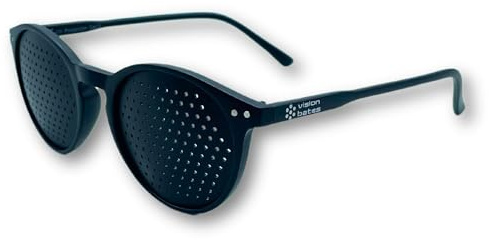 Bates VISION Lochbrille für Augentraining Original Made in Italy, Rasterbrille Augentraining Pinhole Glasses Mann Frau, zur Verbesserung des Sehvermögens und zur Entspannung der Augen