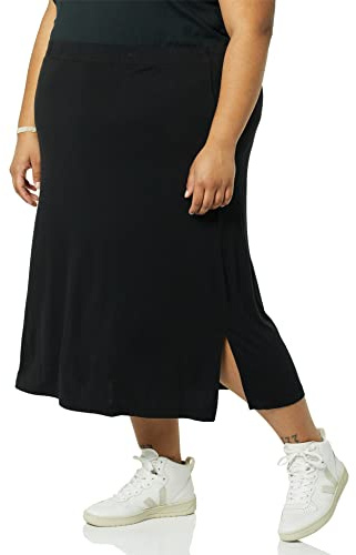 Amazon Essentials Damen Midirock aus Strick zum Hieinschlüpfen (erhältlich in Übergröße)