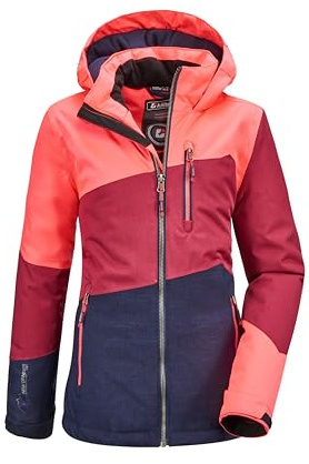 Killtec Mädchen Lynge Grls Jckt B Funktionsjacke Mit Kapuze, Koralle, 152 EU, neon-Coral