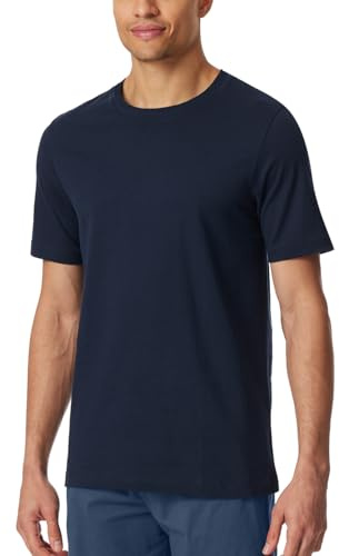 Schiesser Herren Schlafshirt Kurzarm Rundhals - Mix + Relax - Cotton
