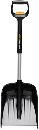 Fiskars Auto-Schneeschaufel, X-series, Teleskopierbar, Länge: 79,5-98,7 cm, Aluminium/Stahl/Kunststoff, Schwarz/Silber, 1057187