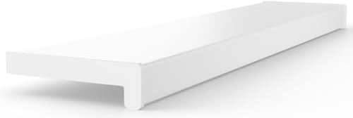 Seiletech.de FENSTERBANK PVC – 25 cm x 100 cm – Weiß – Fensterbrett – für den Innenbereich – Innenfensterbank – Innen – Meterware – Wohnzimmer – Deko – Kunststoff