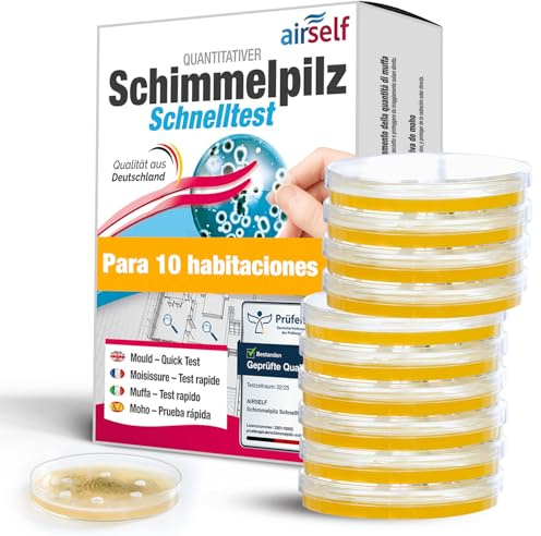 Schimmel-Test für Ihr Zuhause – Testen Sie bis zu 10 Räume – Schimmel-Schnelltest