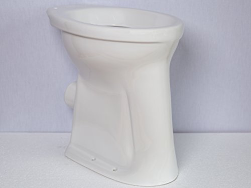 Stand Flachspül WC erhöht +6 cm, Abgang waagerecht +Befestigung
