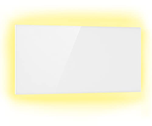 Klarstein 2-in-1 Infrarotheizung & Konvektor, Elektroheizkörper 1000W Thermostat, Wandmontage, App-Steuerung, Erkennung offener Fenster, Hybridheizung