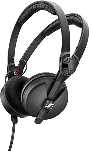Sennheiser HD 25 SPECIAL EDITION Geschlossener On-Ear DJ & Monitoring Kopfhörer | Drehbare Kapsel für einseitiges Abhören | Exklusive Tragetasche & Velours Ohrpolster Enthalten (509271)