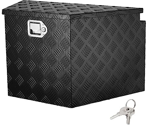 VEVOR Anhänger-Zungenbox Anhängerbox Werkzeugkasten 990 x 419 x 305 mm, Aluminiumlegierung Anhängerbox-Aufbewahrung mit Schloss & Schlüsseln, Anhänger-Zungen-Werkzeugkiste für Wohnmobil usw.