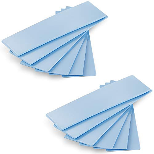 Poppstar 12x Wärmeleitpad für M.2 SSD (3 Stärken, je 4 Stück 0,5 mm / 1,0 mm / 1,5 mm) mit Wärmeleitfähigkeit 6 W/mk, Farbe Blau