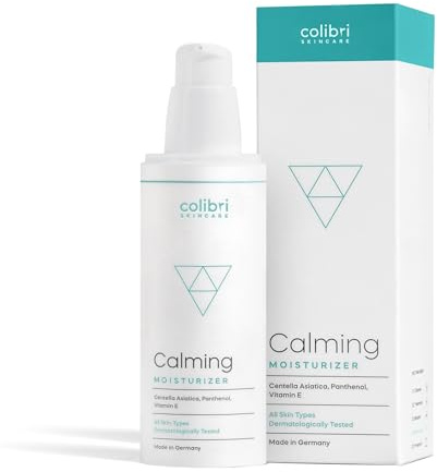 colibri skincare Calming Moisturizer 80ml - Tagescreme mit Hyaluron | Beruhigt sensible Haut, unterstützt die Hautbarriere, zieht ein ohne Film, mit Centella & Sheabutter