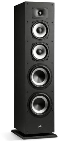 Polk Audio Monitor XT70 Standlautsprecher - Schwarz | Hochauflösender HiFi Und Heimkino Lautsprecher, Hi-Res Zertifiziert, Dolby Atmos Und DTS:X Kompatibel