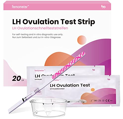 Femometer 20 Ovulationstest 25 miu/ml optimaler Sensitivität mit Urinbecher