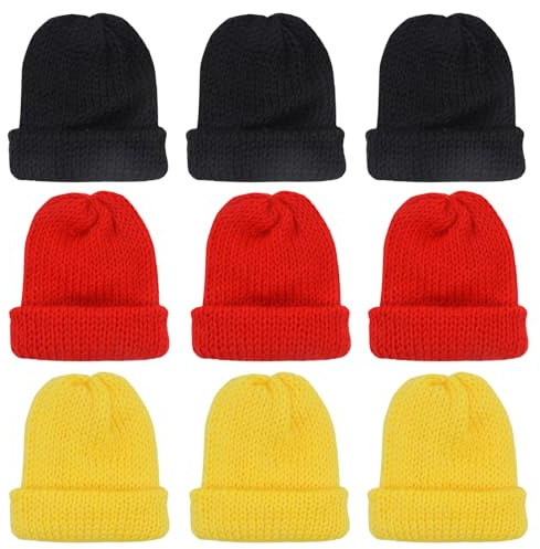 QMofeixiaodianQ 9 Stück Set Eierwärmer-Strickmütze, Eiwärmer aus Strick, Eierwärmer, Eiwärmer aus Strick witzige Frühstückstisch Deko Brunch Geschenk Ei Warmhalter