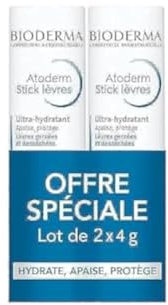 Bioderma Atoderm Ultra-Hydrating Lip Stick, 2er-Packung mit 4 g