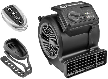 Vacmaster Standventilator, Windmaschine mit 3 Laufgeschwindigkeiten, Bodenventilator Power, Tischventilator Luftkühler AM1202R 124W