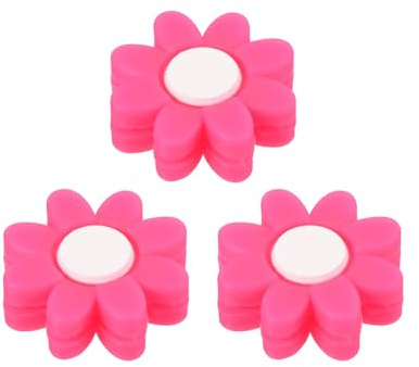 PATIKIL Tennis Schlägerdämpfer, 3 Stück weiche Silikon-Tennis Schläger Vibrationsdämpfer als Tennis Geschenk, Pink