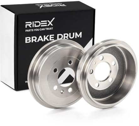 2x RIDEX Bremstrommel 123B0037 hinten für POLO (9N_) 4,0kg