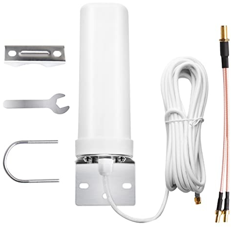 4G LTE Antenne SMA Stecker Außenantenne Omnidirektionale SMA Antenne Kompatibel mit 3G 4G Router Modem Wasserdicht für Router Mobile Hotspot Drahtloses Heimtelefon
